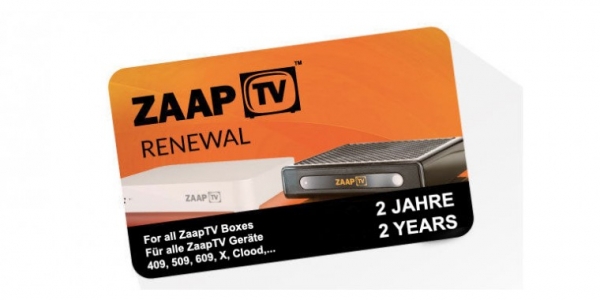 ZAAPTV ABO-Verlängerung 2 Jahre